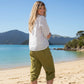 Cropped Linen Capri