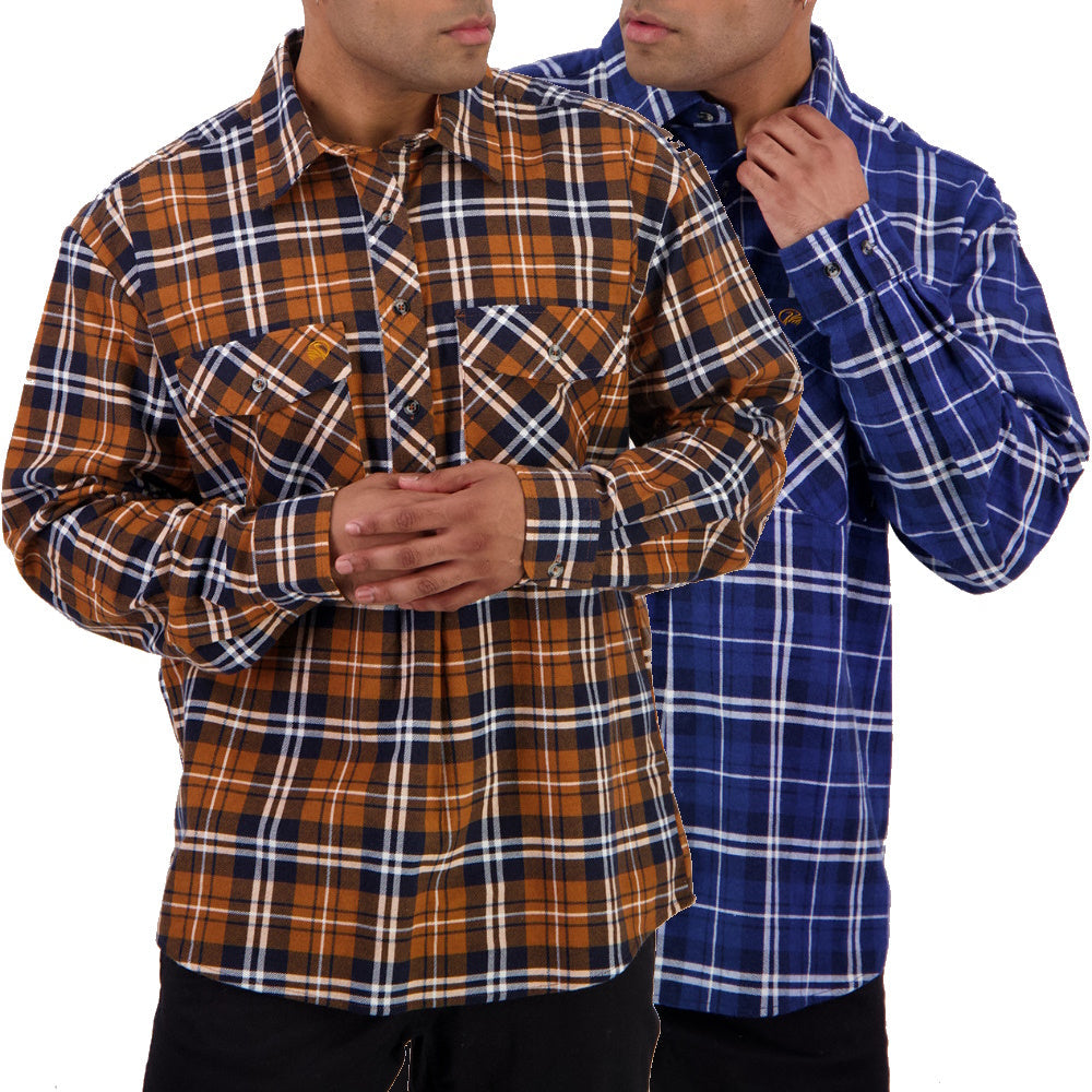 Half Button Twin Pack