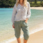 Cropped Linen Capri