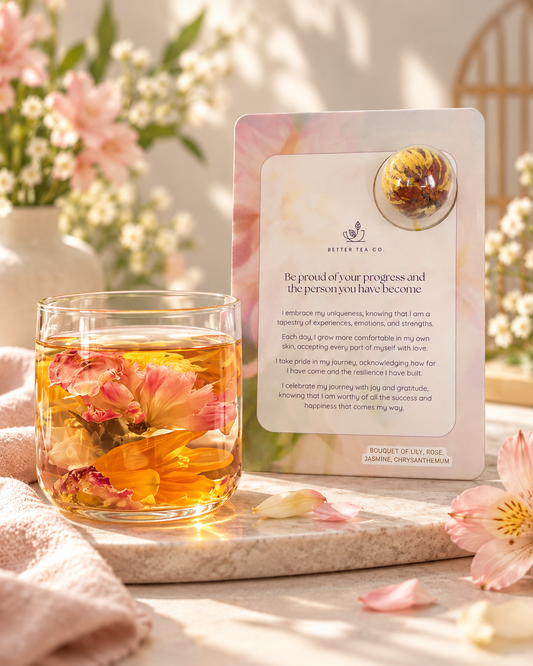 Blooming Tea Affirmation Card